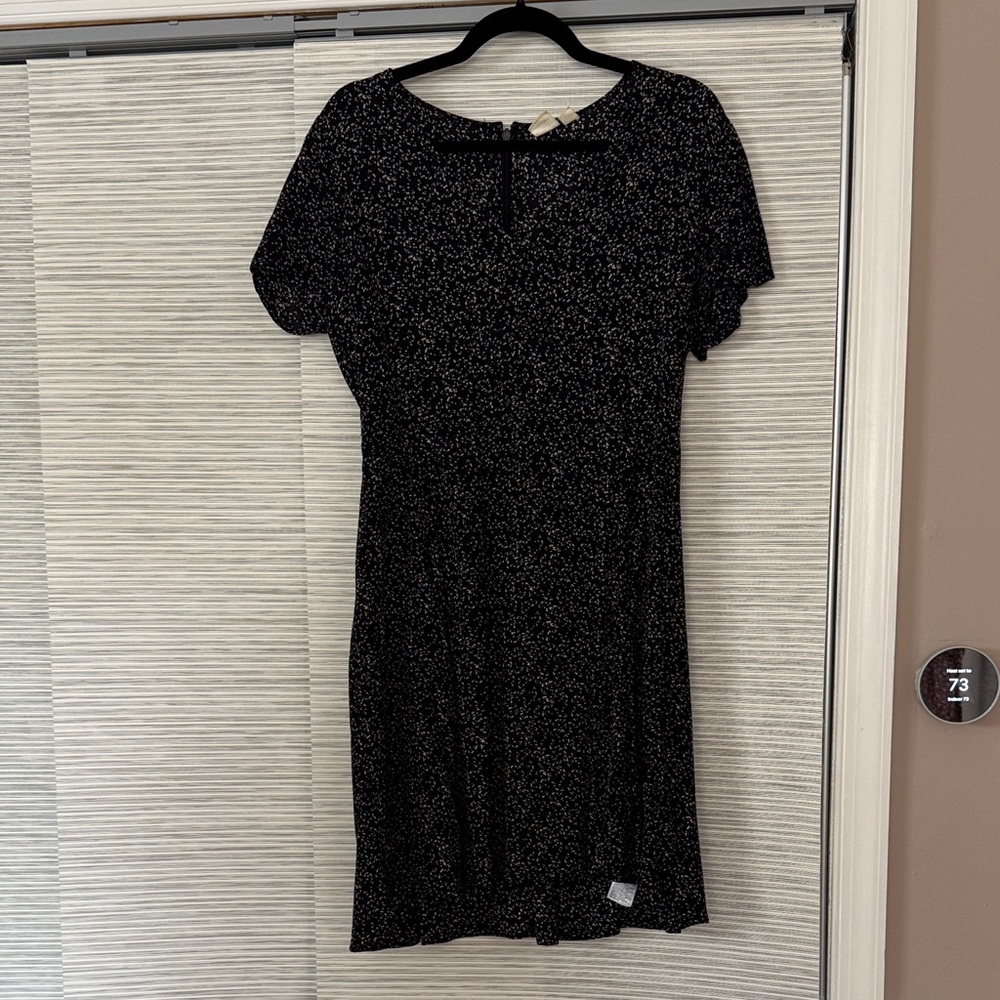 GAP Black and White Patterned Midi Dress